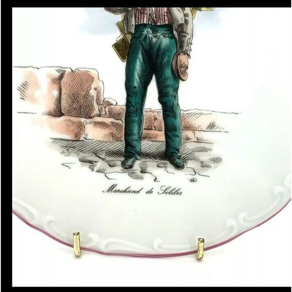 Vintage Set of 3 Meiselman Imports Bavaria Plates Trades of Old Paris Beautiful - Picture 6 of 11